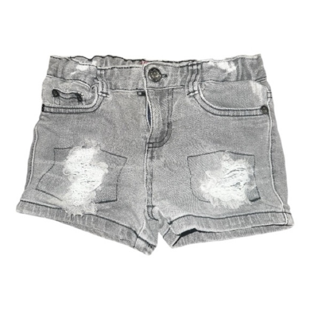 CeliaB Gray Distressed Denim Shorts